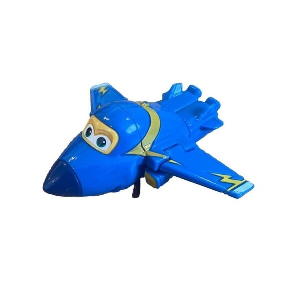 Super Wings Transform-A-Bots Airplane Action Mini Figure Jerome 2.5” Blue - Picture 1 of 8